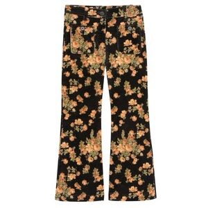 Sezane Kids Floral Corduroy Trousers